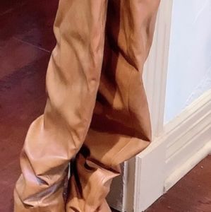 Tan Knee High boots never worn